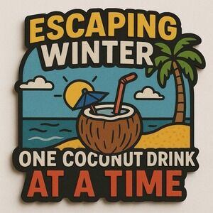 Escaping Winter Cruise Magnet – One Coconut Drink at a Time | Tropical Beach Doo
